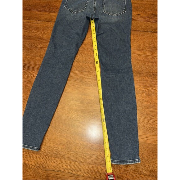Athleta Size 10T Sculptek Skinny Whiskered Jeans Women's Blue Stretch Denim - Picture 11 of 11